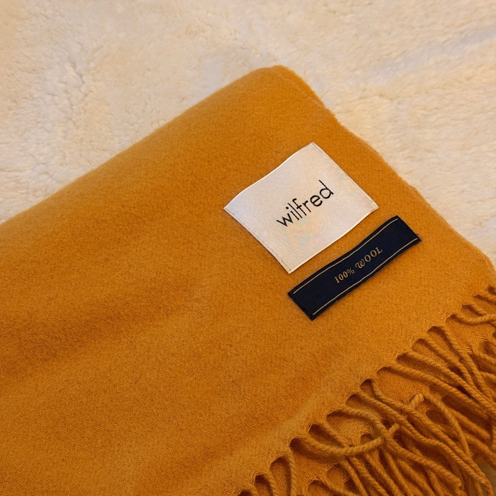 Wilfred Golden Wool Scarf
